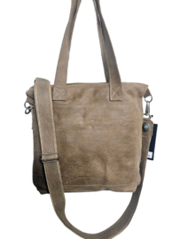 Donkey Brown Koeienhuid Shopper met Turquoise stenen