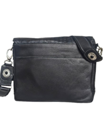 Zwarte Caiman tas Ganesha met Zwarte steen