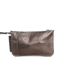 Clay Koeienhuid portemonneetje Bombay met Ivory steen