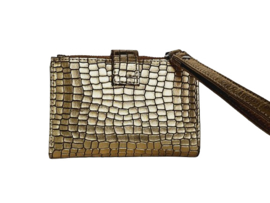 Lederen Gold Croco Donna Wallet