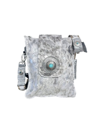 Crazy Silver Cow Didi met turquoise steen