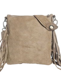 Cassius Koeienhuid Dewi met franjes en Ivory steen (Custom made)