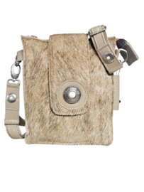 Desert sand Koeienhuid Didi met Ivory steen