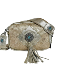 Crazy Golden Cow Karma met turquoise steen