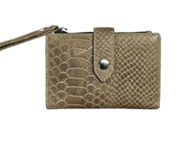 Lederen Taupe Jungle Donna Wallet