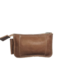 Sandstorm Koeienhuid portemonneetje Bombay met turquoise steen