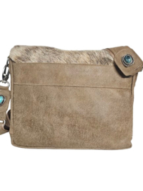 Stonewall Koeienhuid tas Ganesha met turquoise steen