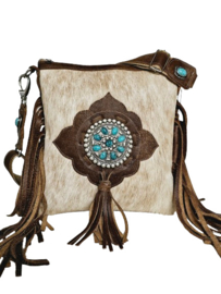 Rodeo Dust Koeienhuid Dewi met turquoise steen