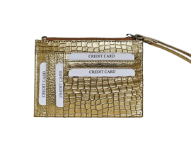 Lederen Gold Croco Mimi Wallet