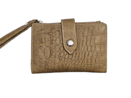 Lederen Beige/Taupe Croco Donna Wallet