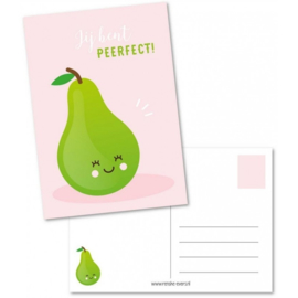 Ansichtkaart - jij bent peerfect!