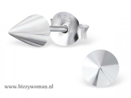 Oorknopjes 925 zilver Kegel