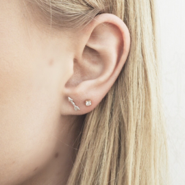 Oorknopjes 925 zilver Arrow