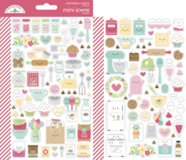 Doodlebug Design Made With Love Mini Icons Sticker
