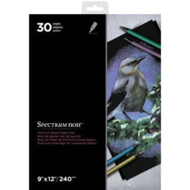 Spectrum Noir Premium Black 9x12 Inch Paper Pad