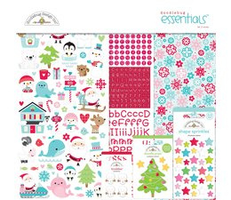 Doodlebug Design Let It Snow 12x12 Inch Essentials Kit