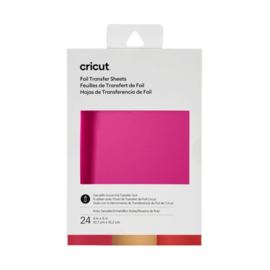 Cricut Foil Transfer Sheets Ruby Sampler 10x15cm (24pcs)