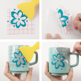 LOKLIK PERMANENT ADHESIVE VINYL GLOSSY - WHITE - 30.5 X 180 CM