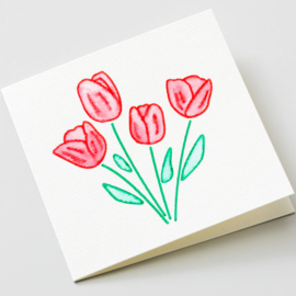 Watercolor Cards Ivory/White (R40 10pcs)