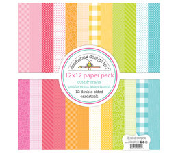 Doodlebug Design Cute & Crafty 12x12 Inch Petite Print Paper Pack
