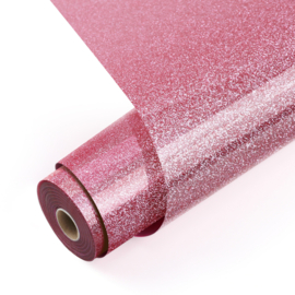 LOKLIK HEAT TRANSFER VINYL GLITTER - PINK - 30.5 X 90 CM