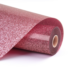 LOKLIK HEAT TRANSFER VINYL GLITTER - PINK - 30.5 X 90 CM