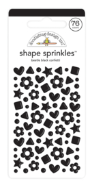 Doodlebug Design Beetle Black Confetti Shape Sprinkles
