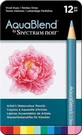 Spectrum Noir Spectrum Aquablend Watercolour Pencils Vivid Hues (12pc)
