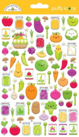 Veggie Garden Puffy Icons Stickers