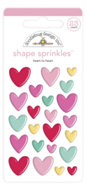 Doodlebug Design Heart to Heart Shape Sprinkles