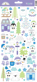 Snow Much Fun Icons Stickers