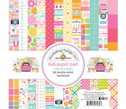 Doodlebug Design Cute & Crafty 6x6 Inch Paper Pad