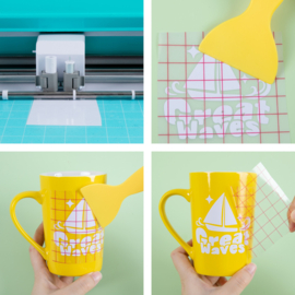 LOKLIK PERMANENT ADHESIVE VINYL GLOSSY - WHITE - 30.5 X 180 CM