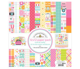 Doodlebug Design Cute & Crafty 12x12 Inch Paper Pack