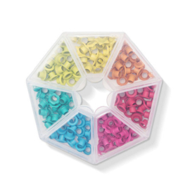 Storage Bright Crop-A-Dile Eyelets and Case (141pcs)