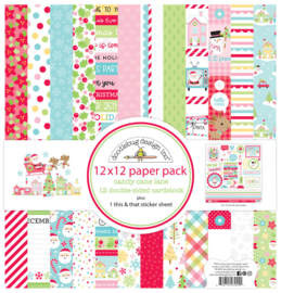 Candy Cane Lane 12x12 Inch Paper Pack