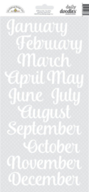 Daily Doodles Calendar Months Stickers