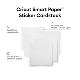 Cricut Smart Sticker Cardstock 33x33cm White (10pcs) (2008317)