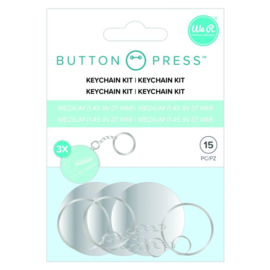 Button press sleutelhangers set