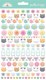 Pretty Kitty Puffy Icons Stickers