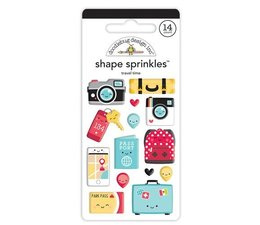 Doodlebug Design Travel Time Shape Sprinkles