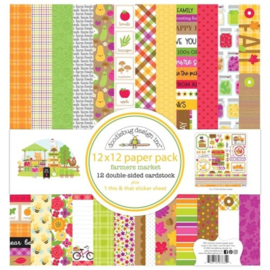 Farmers Market 12x12 Inch Paper Pack