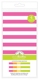 Summertime Stripes Daily Doodles Travel Planner Inserts