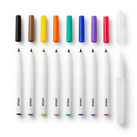 Watercolor 1.0 Marker & 4.0 Brush Set (9pcs)