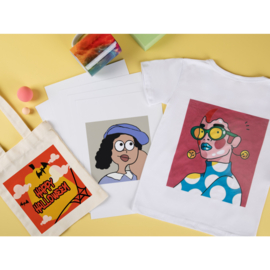 Heat transfer paper sheets- LIGHT - 8 stuks