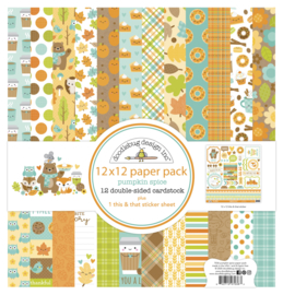 Doodlebug Design Pumpkin Spice 12x12 Inch Collection Pack