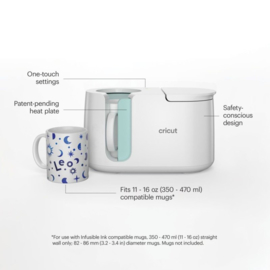 Mug Press incl twee Mugs en 1 rolletje infusible ink