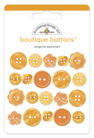 Doodlebug Design Tangerine Boutique Buttons