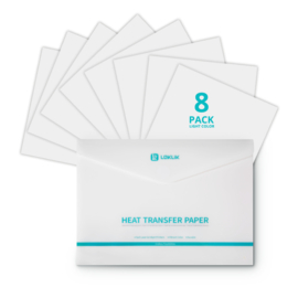 Heat transfer paper sheets- LIGHT - 8 stuks