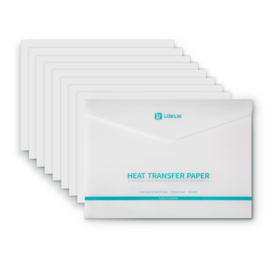 Heat transfer paper sheets - DARK - 8 stuks